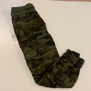 Boy’s camouflage jogger pants by Gap.